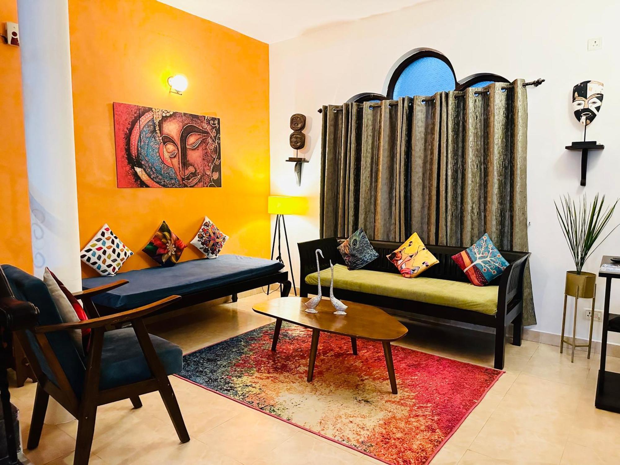 Gr Stays - Duplex 3Bhk Villa With Pool Arpora I Baga Beach 5 Mins Exteriör bild